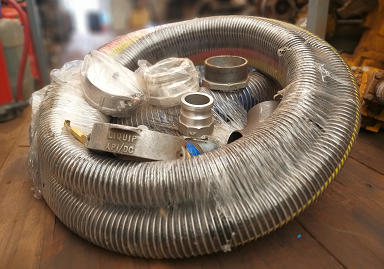 Hoses, couplings, fittings, spares, etc